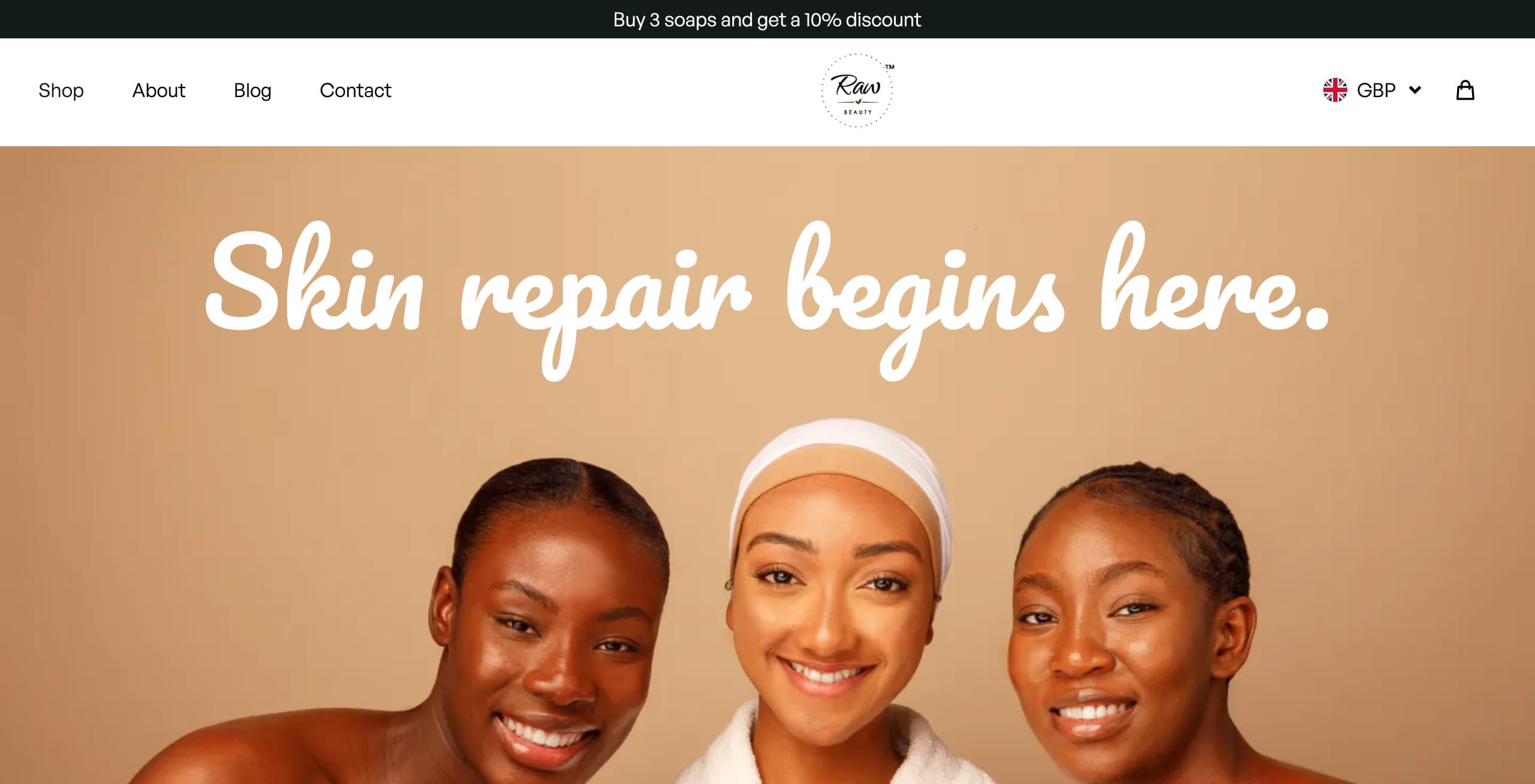 Raw Beauty E-commerce